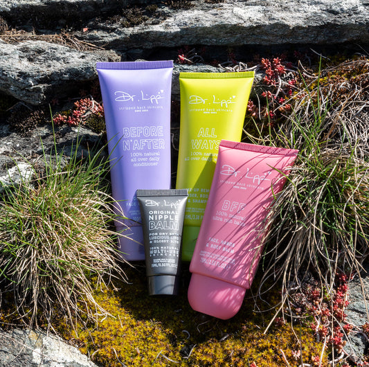 Dr Lipp All You Need bundle placed in grassy rock