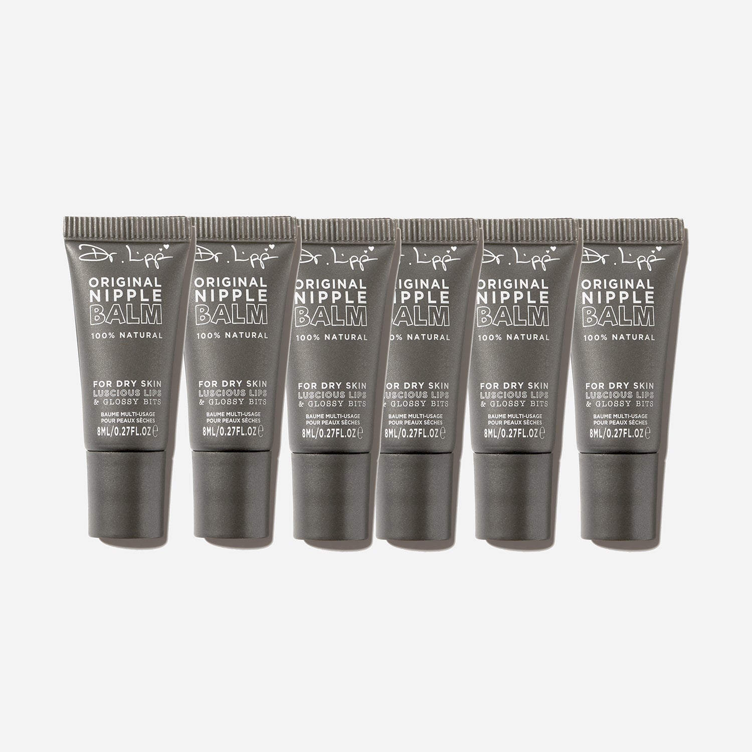 Dr.Lipp Original Nipple Balm 6 pack. 100% natural balm for nips, lips, & glossy bits