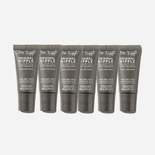 Dr.Lipp Original Nipple Balm 6 pack. 100% natural balm for nips, lips, & glossy bits