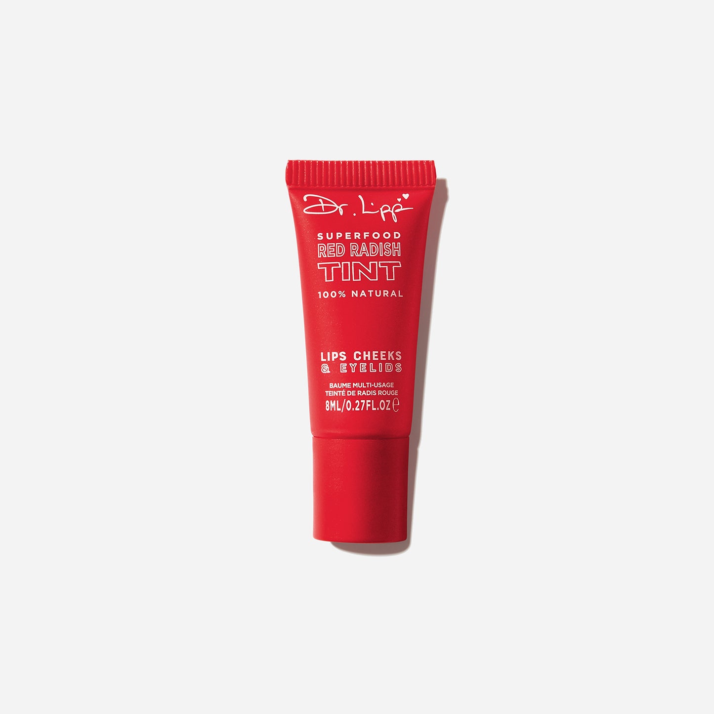 Dr.Lipp Superfood Red Radish Tint. 100% natural tint for lips, cheeks, & eyelids